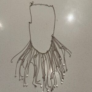 Lucky Brand Silver Fringe Necklace